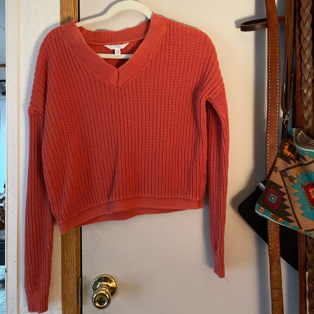 Salmon pink sweater